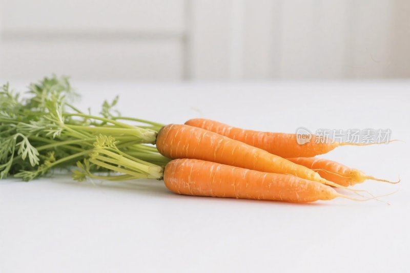 新鲜胡萝卜特写