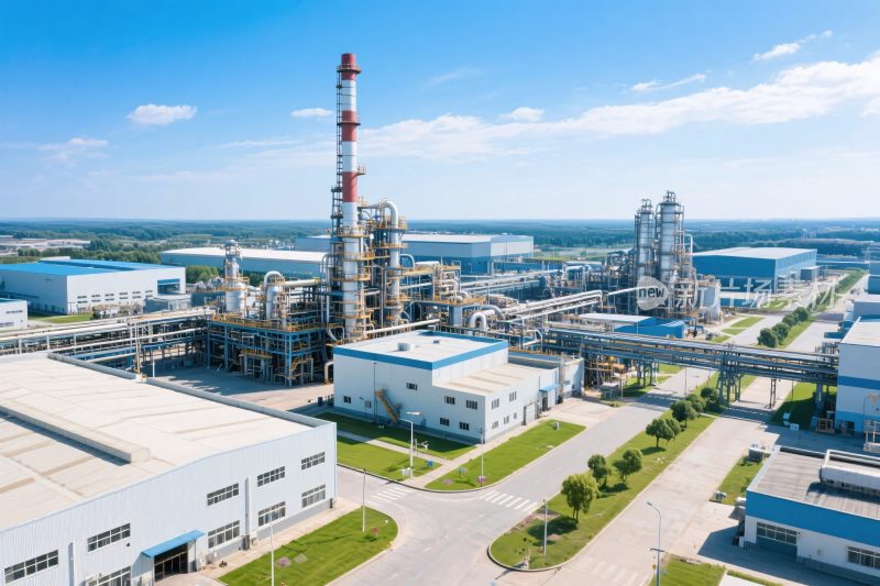 工业厂区全景图