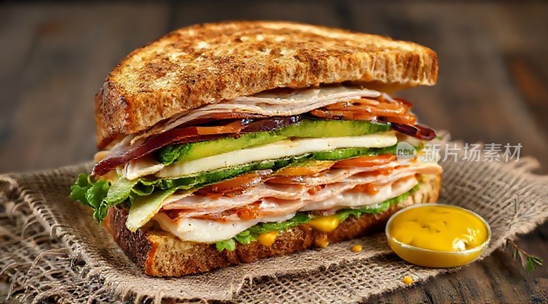 美味三明治层层叠叠营养满分！