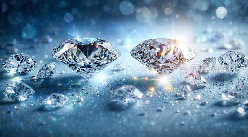 璀璨钻石闪耀光芒