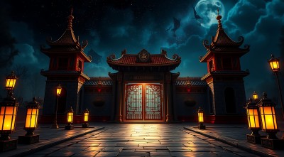 古宅夜月 古宅夜月