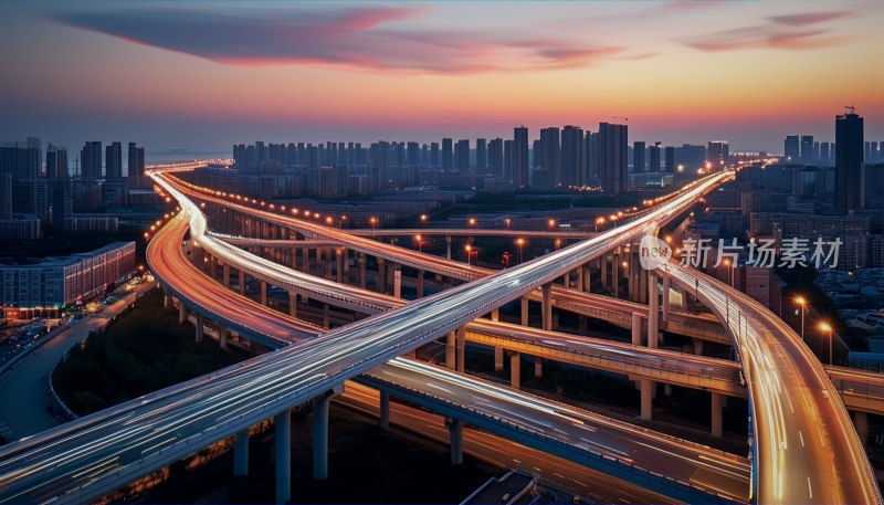 秦皇岛夜景大桥