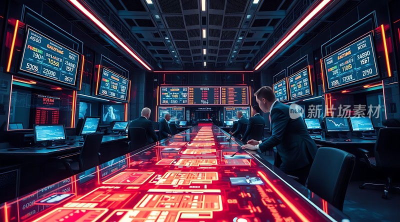 金融中心现代交易大厅