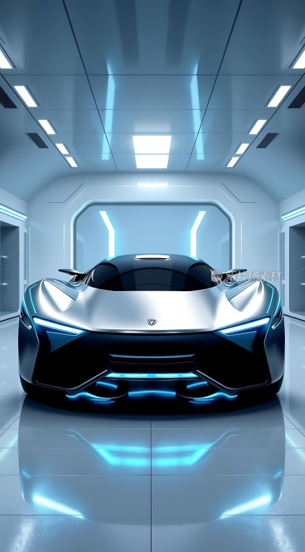 未来科技座驾蓝色光晕环绕闪耀登场！