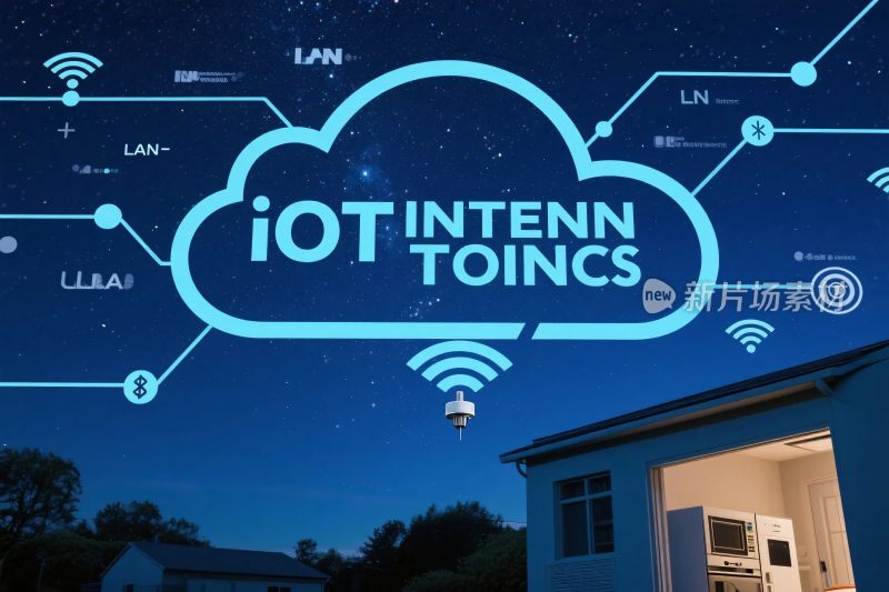 物联网智能家居科技插画