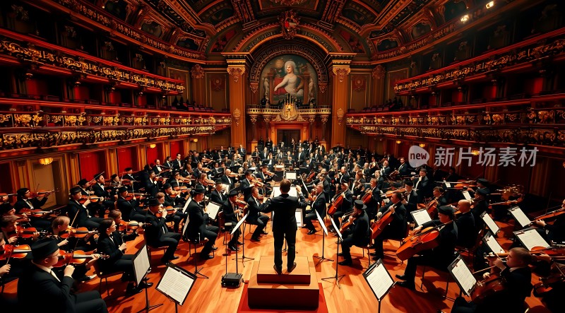 交响乐团演奏现场