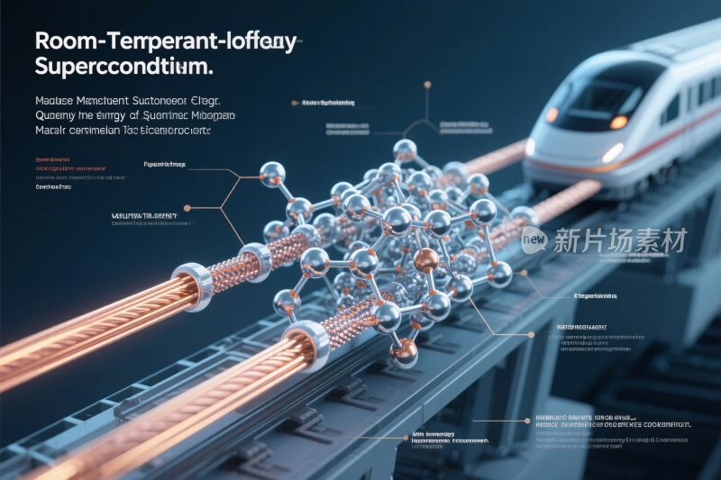 磁悬浮超导列车科技图