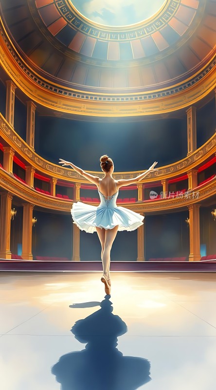 金色大厅里的优雅舞者