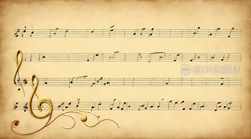 金色音符乐谱
