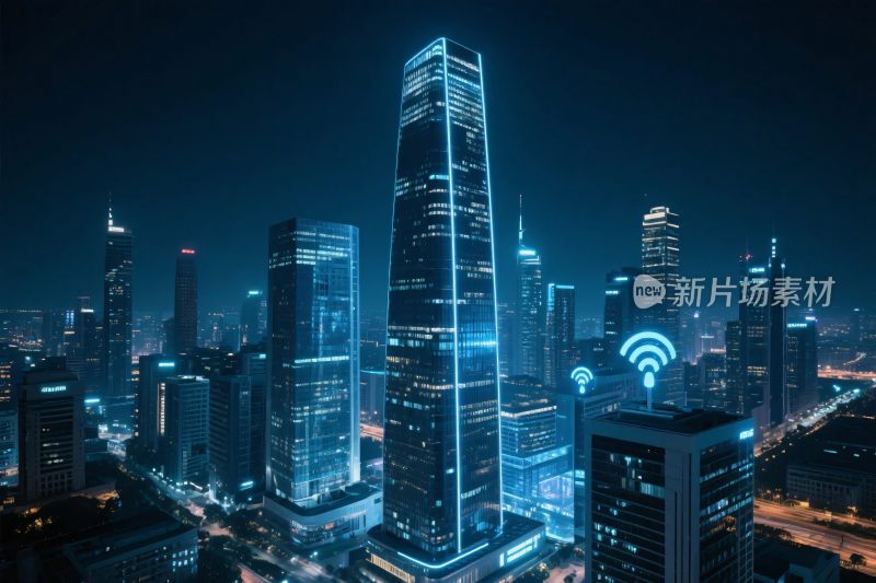 都市智能夜景图