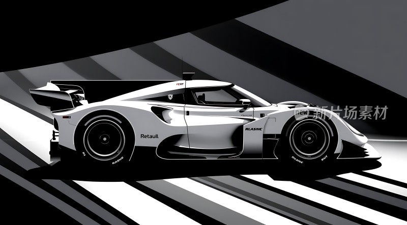 未来科技赛车线条流畅性能卓越