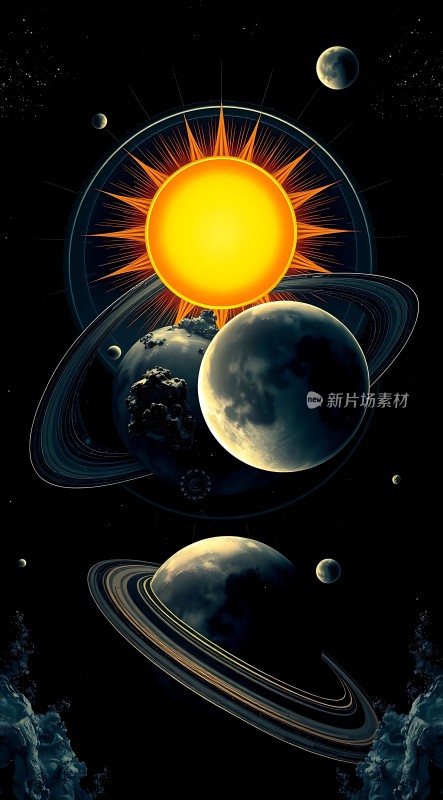 太阳系行星环舞