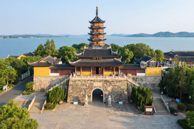 古塔古建筑风景图