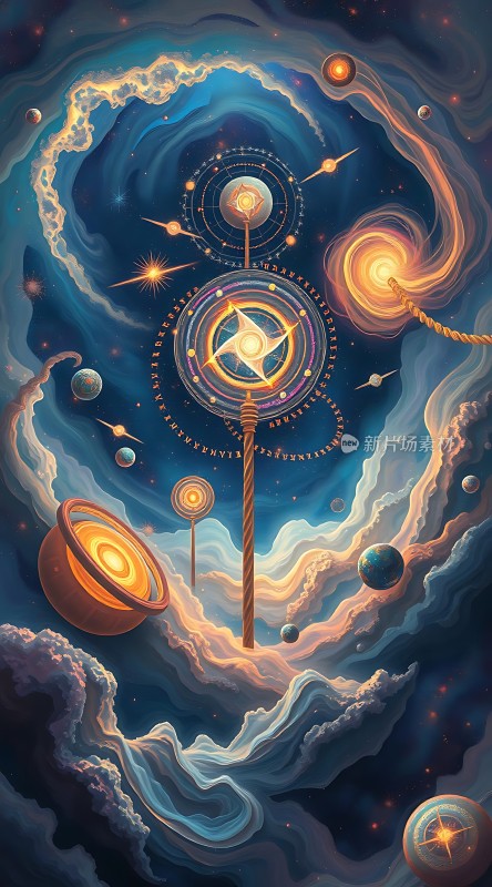 宇宙奇观星云与行星的奇幻之旅