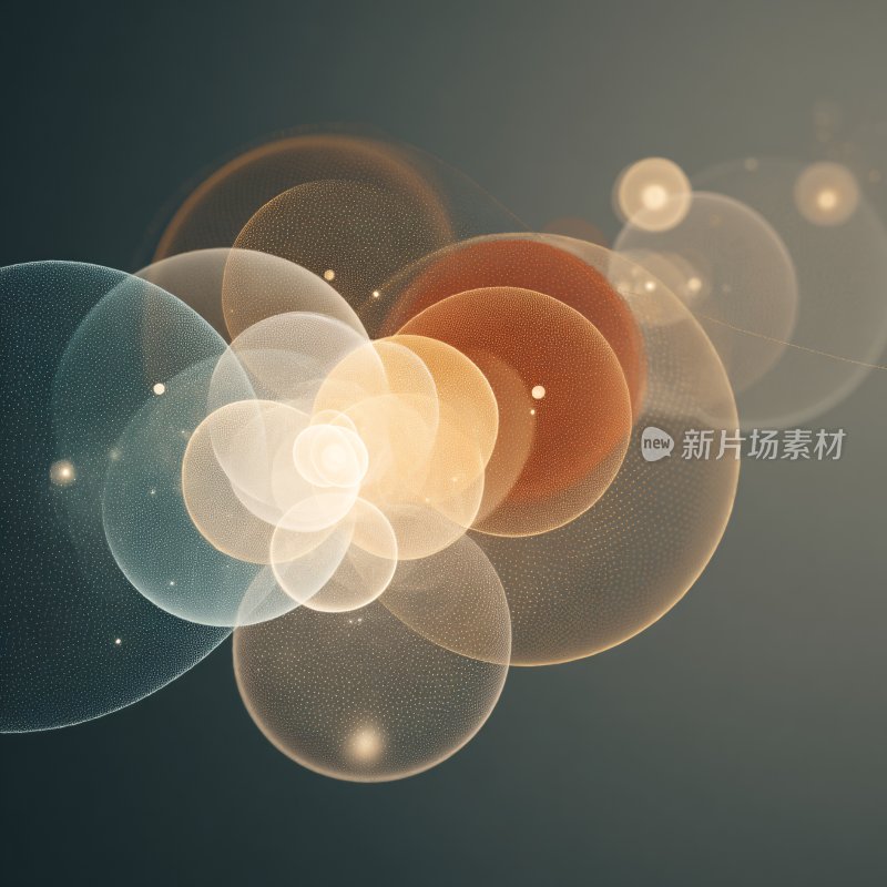 梦幻光斑插画背景