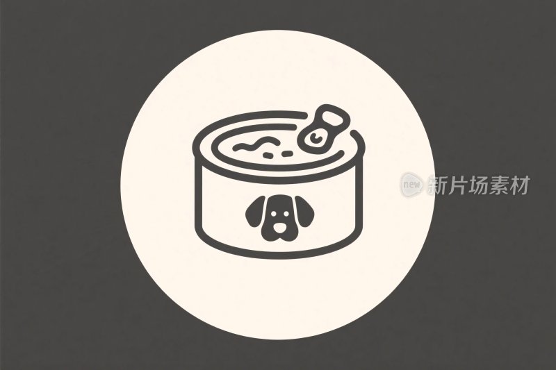 宠物狗粮罐图标