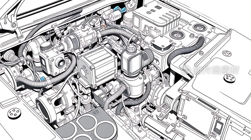 汽车发动机内部结构图解