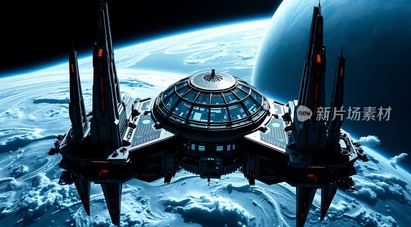 星际飞船遨游宇宙