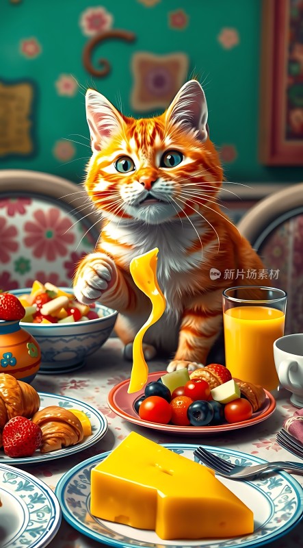 橘猫早餐大作战