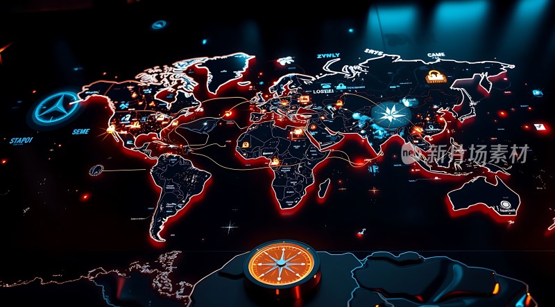 全球网络连接图