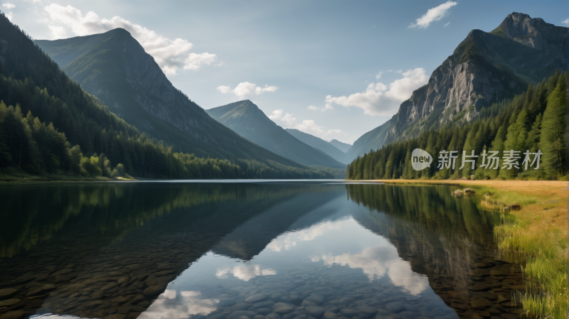 一座山脉高清风景图片