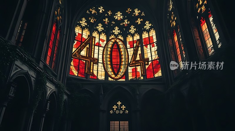 教堂内的404错误页面