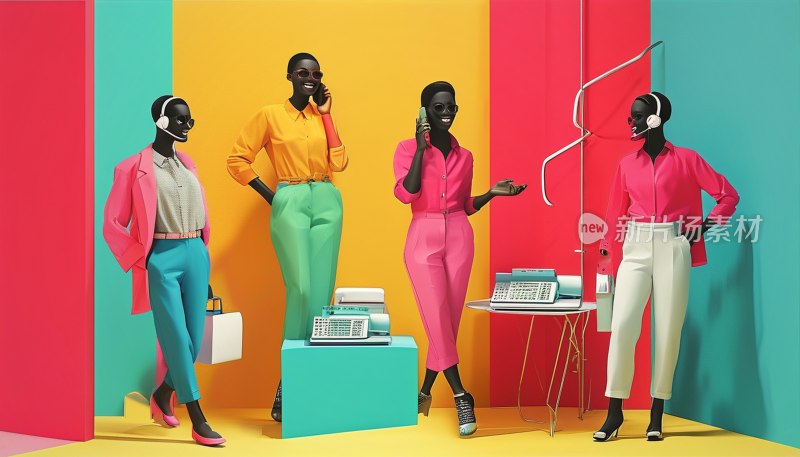 现代拼贴商业图