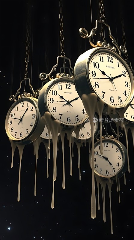 融化时钟时间与空间的奇幻之旅