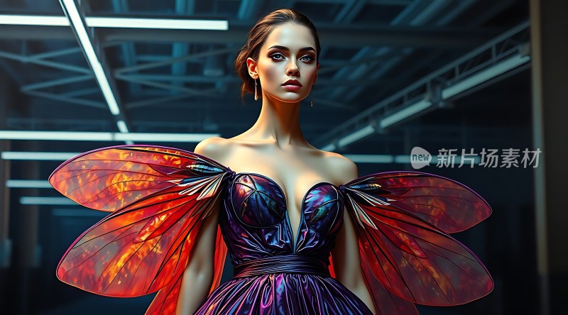 蝴蝶翅膀装束时尚大片