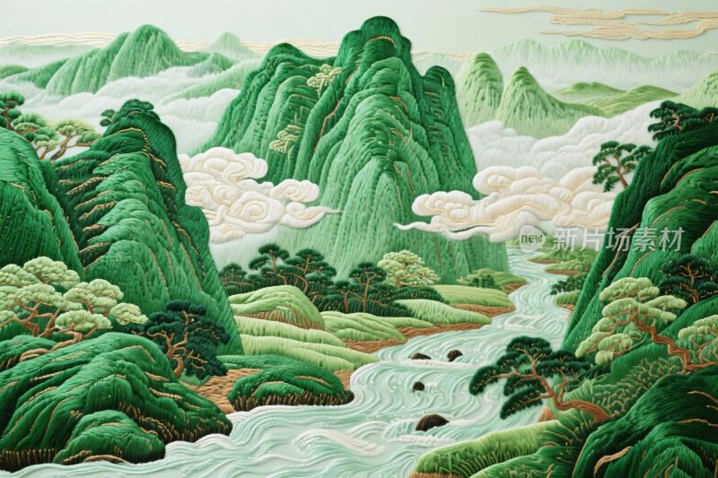 国画山水风景图