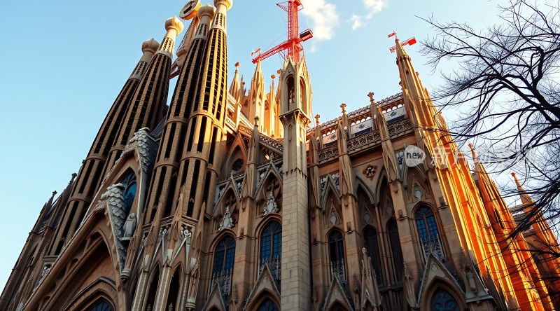 阳光下的宏伟教堂