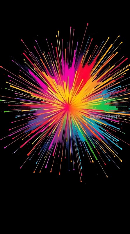 五彩斑斓的色彩爆炸