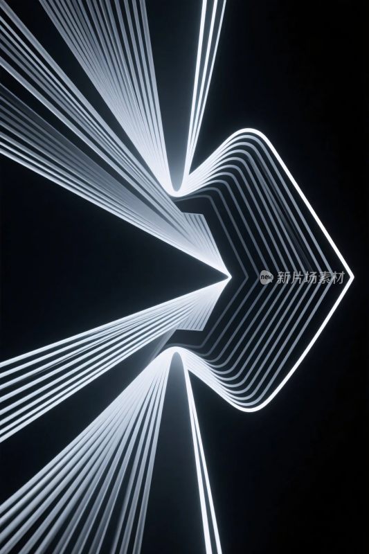 抽象线条艺术插画