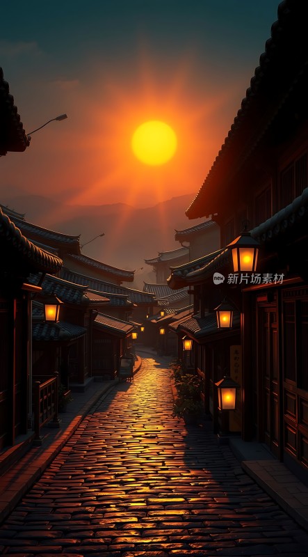 日落古街