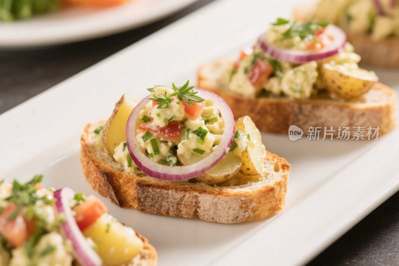 美食三明治特写