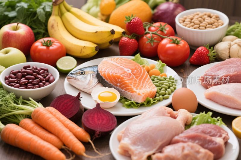 食材丰富摆放图