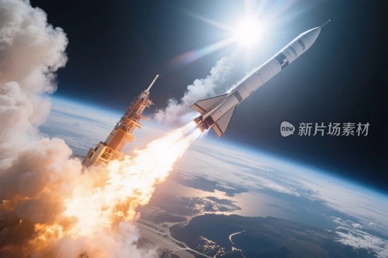 火箭发射升空场景