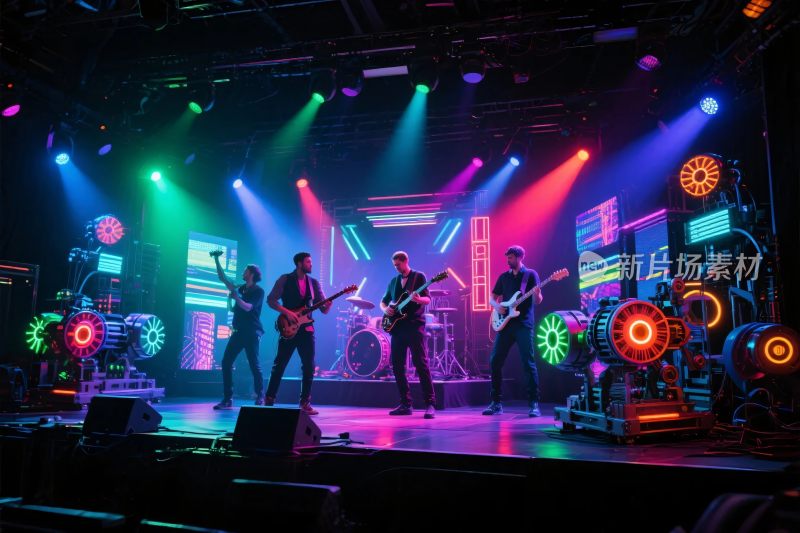 乐队现场演出舞台灯光