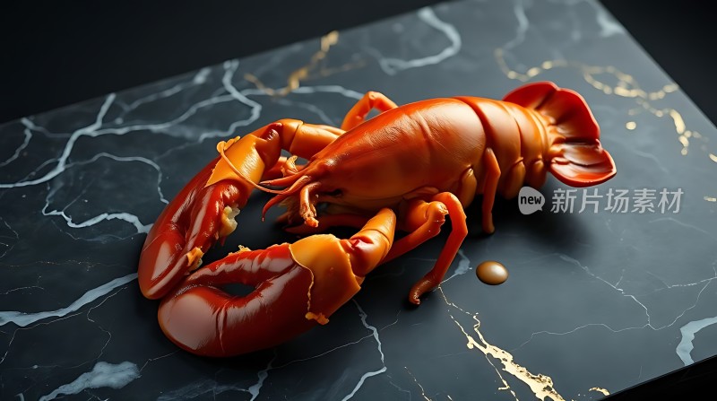 新片场素材 红色龙虾美食摄影