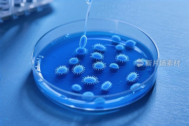 微生物培养皿插画