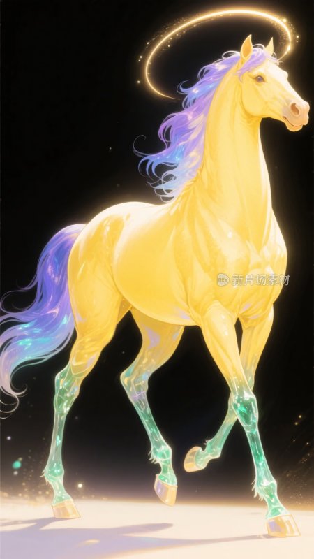 梦幻光环独角兽插画