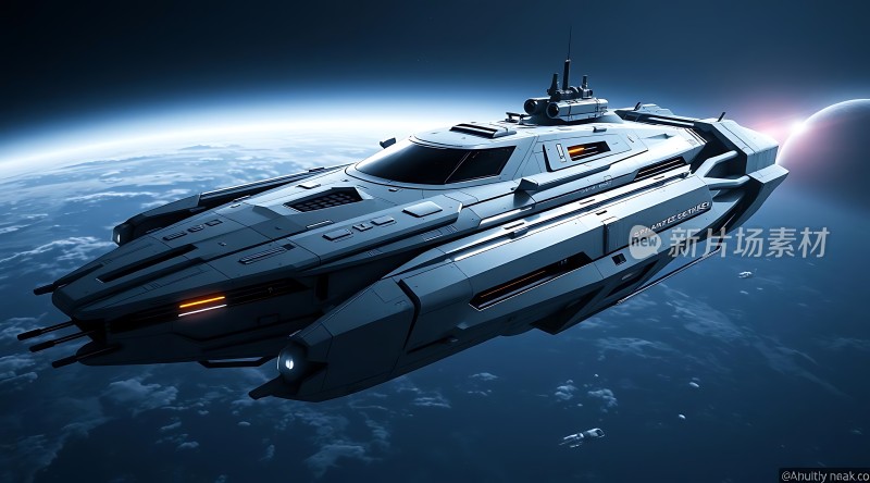 星际飞船遨游宇宙