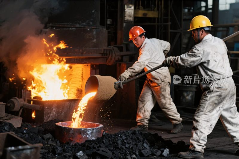 工业冶炼作业场景