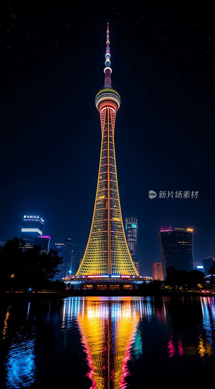 东方明珠璀璨夜景