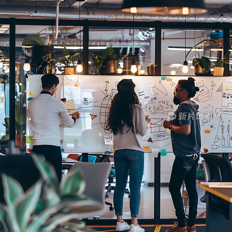 团队协作头脑风暴会议