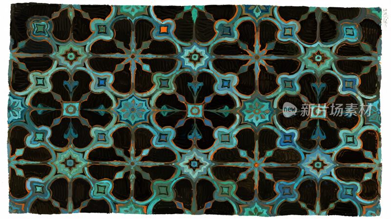 复古花纹图案背景