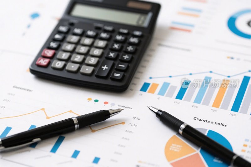 办公财务图表文具