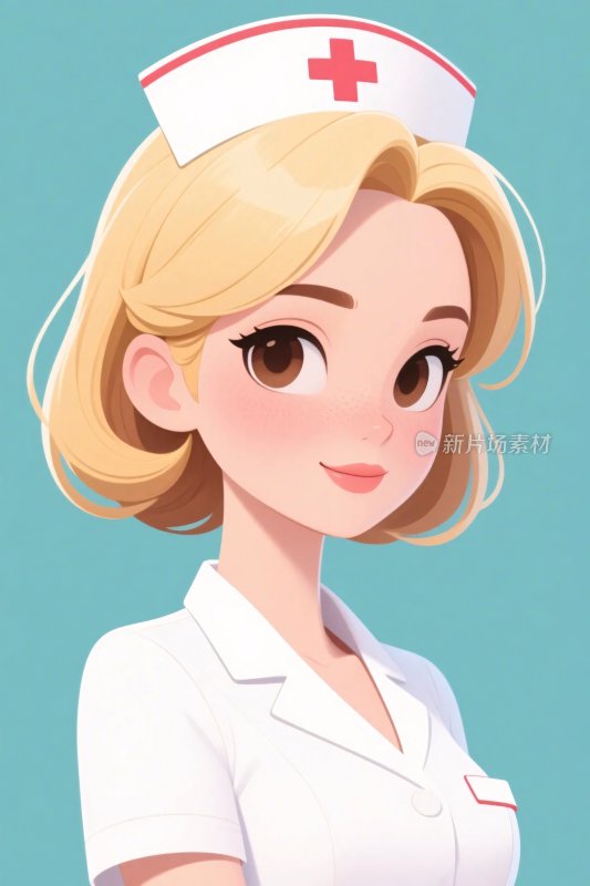 卡通护士插画