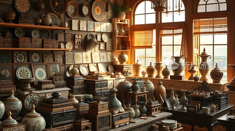 古董瓷器陈列室