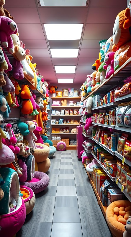 彩色玩具店温馨小径